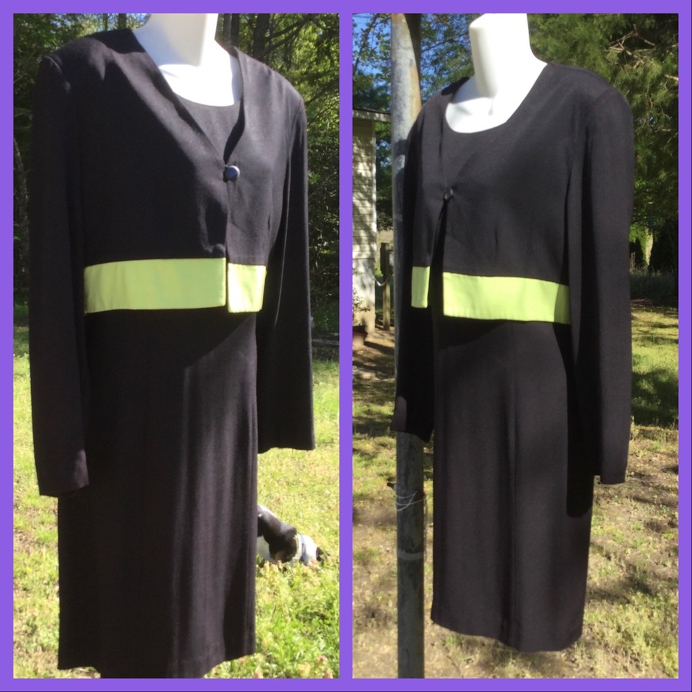 Faux 2pc Dress, sz 16